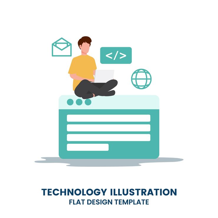 Vector 工程程序员开发 软件编程 网站的概念 php html c css js