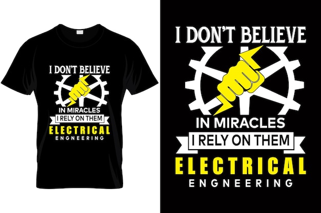 Engineering t-shirt ontwerp en vector. Mechanisch overhemd.