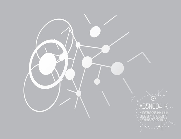 engineering technological vector wallpaper made with circles and lines. modern geometric artistic graphic composition can be used as template and layout. abstract technical background.