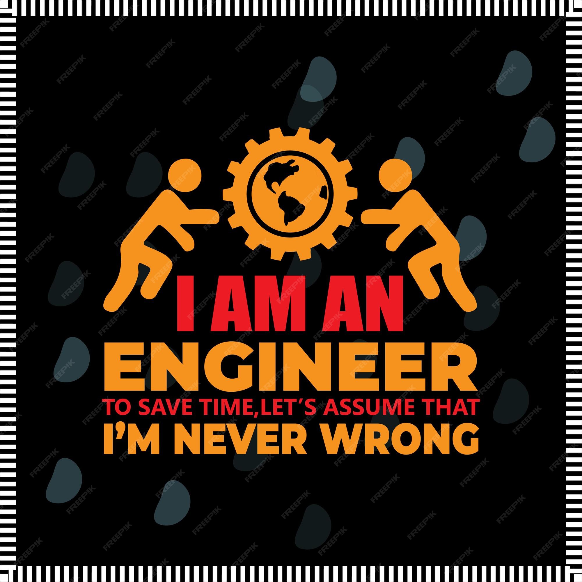Premium Vector | Engineering Typography Design