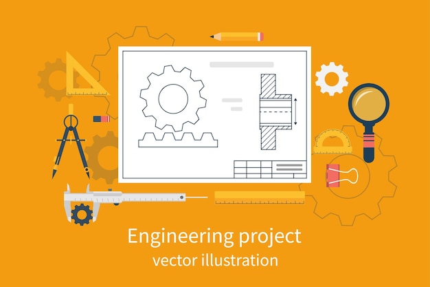 Engineering vectorillustratie