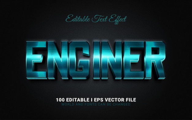 Enginer text effect