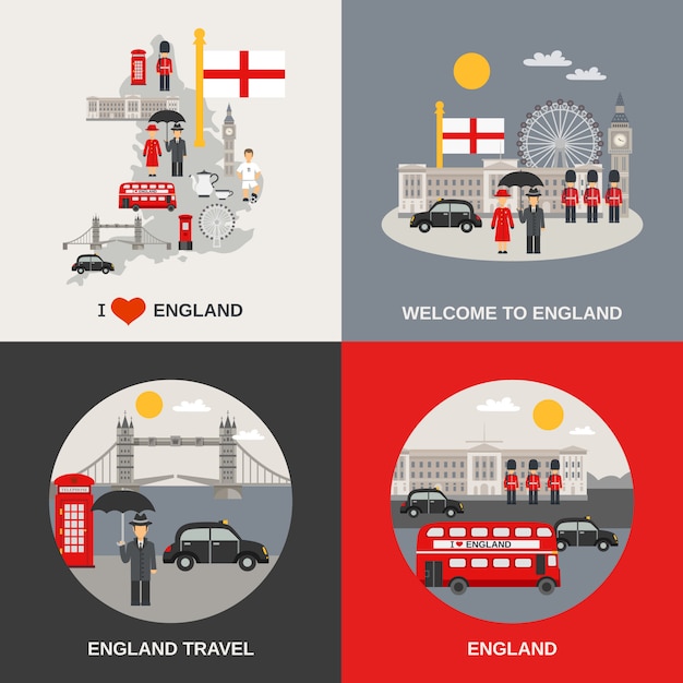 England culture travel vector images