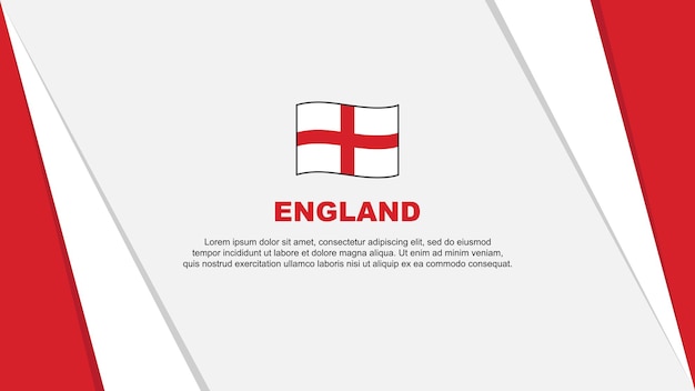 England Flag Abstract Background Design Template England Independence Day Banner Cartoon Vector Illustration England Banner