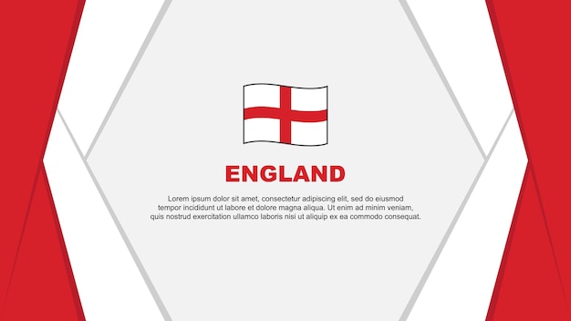 England Flag Abstract Background Design Template England Independence Day Banner Cartoon Vector Illustration England Design