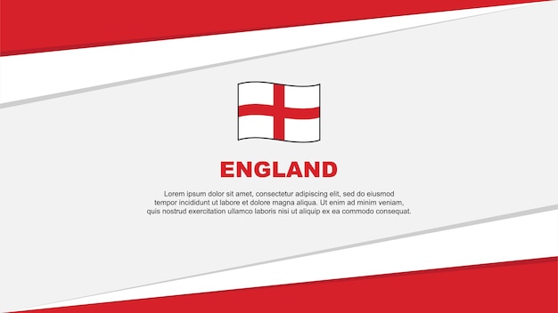 イングランドの旗の抽象的な背景 デザイン テンプレートです イングランド独立記念日のバナー 漫画のベクトル図 イングランドの旗