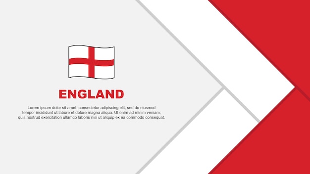 England Flag Abstract Background Design Template England Independence Day Banner Cartoon Vector Illustration England Template