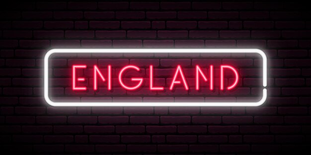 England neon sign