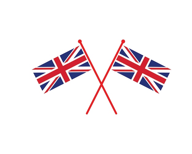 Englandbritish flag icon logo vector