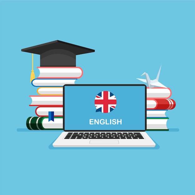 English language course. Online learning and distance education. Teaching foreign languages.