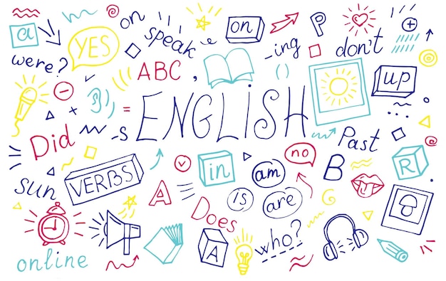 Vector english language learning