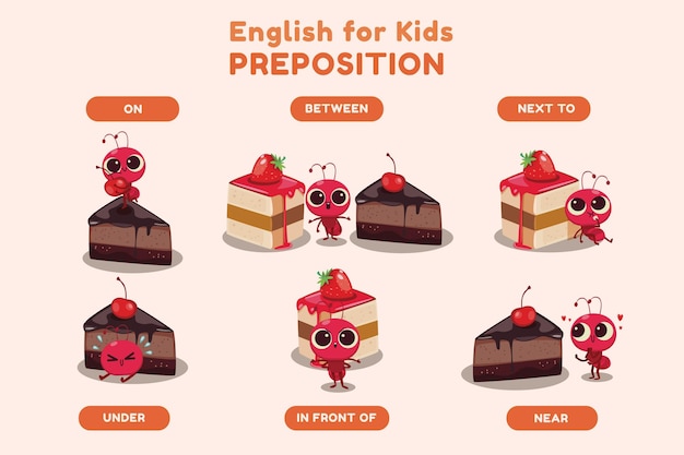 Preposizioni inglesi per bambini