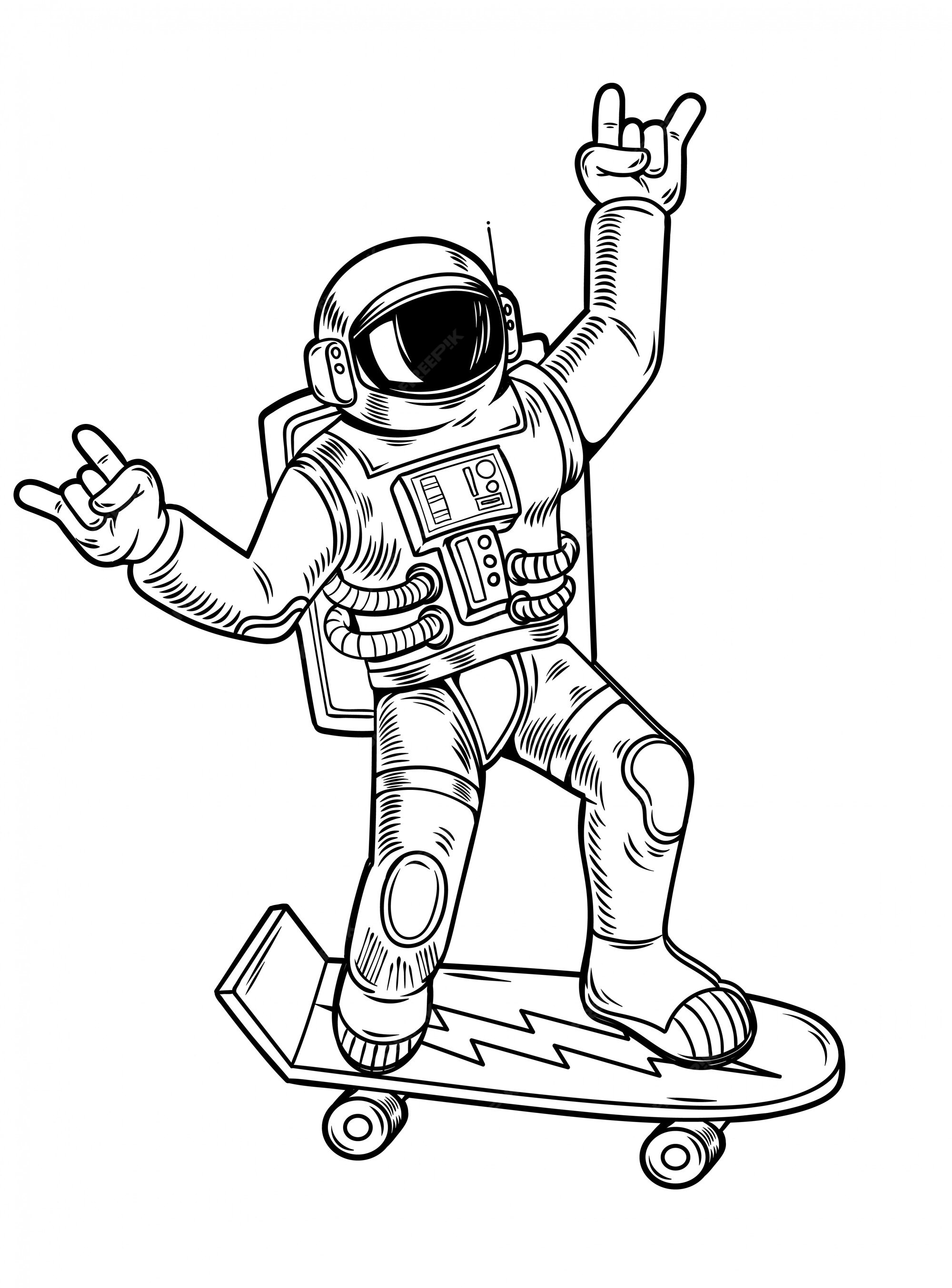 Cool Spaceman City Nasa | Art Board Print