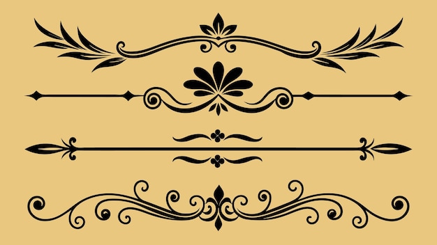 Enhance Your Designs with Stunning Ornamental Divider Vector Art A Comprehensive Collection