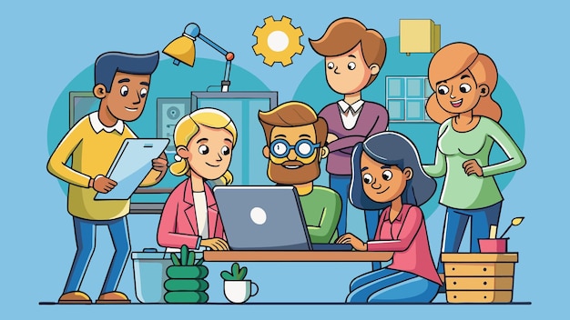 enhance your projects with teamwork collaboration vector art
