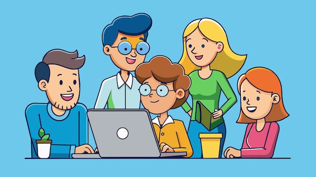 Enhance Your Projects with Teamwork Collaboration Vector Art
