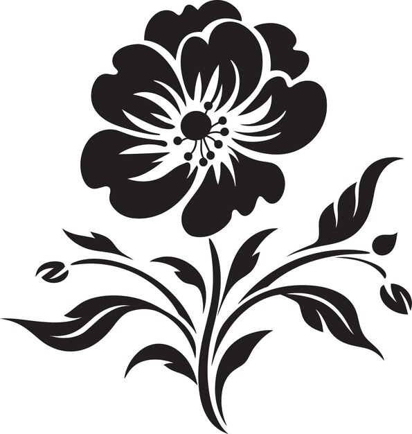 Vector enigmatic floral serenade noir panorama