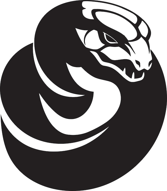 Premium Vector | Enigmatic python shadowed vector graphics