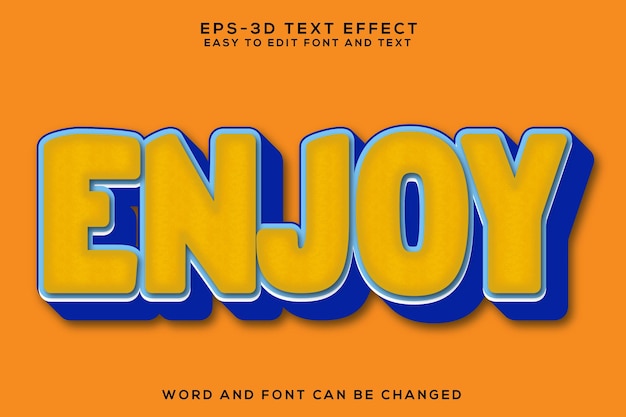 Enjoy 3d text effect