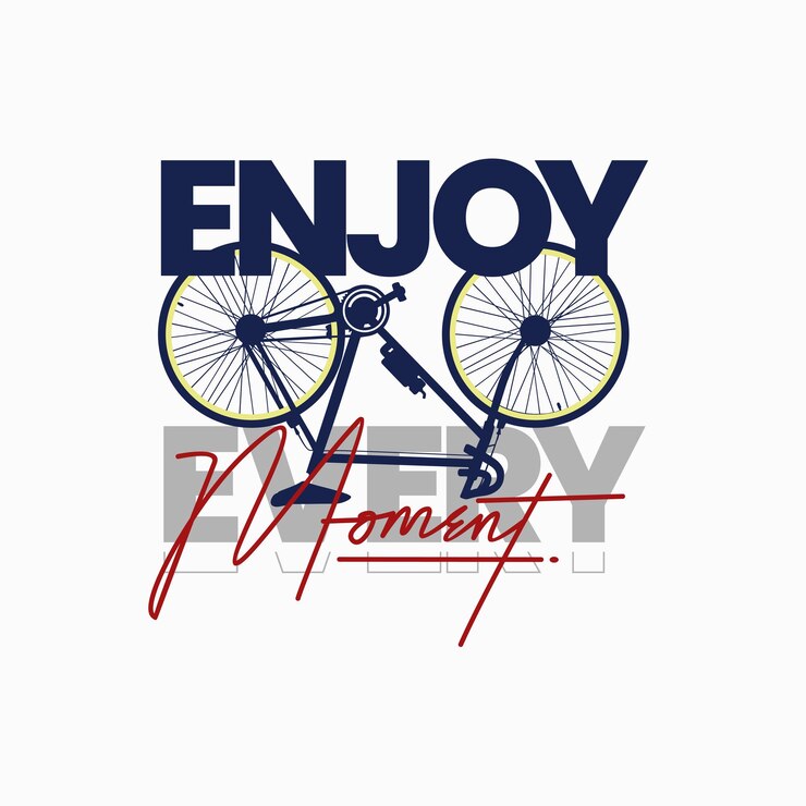 Vector enjoy every momenttypography design tshirt print vector