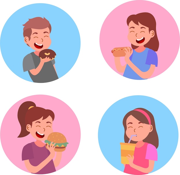 Enjoy food and drink illustration collection