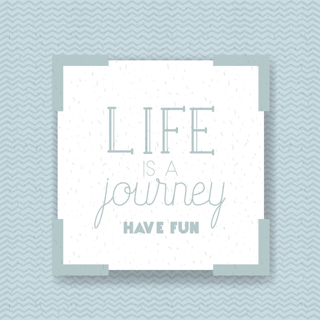 enjoy journey message with hand made font