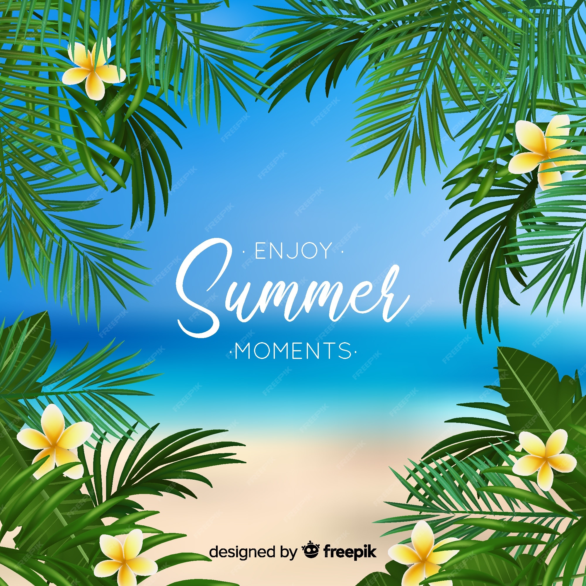 Summer time vector banner background. It's summer time text in island with  elements like sunglasses, palm leaves and tropical fruits and juice for  vacation season design. Vector illustration 5270903 Vector Art at