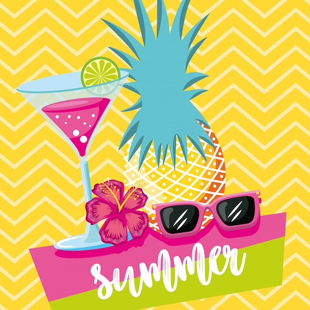 Vector enjoy summer card