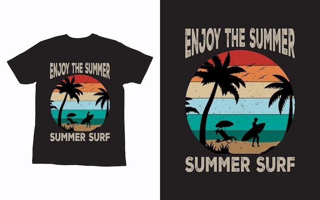 Enjoy the summer time Time to beach life Summer tshirt design