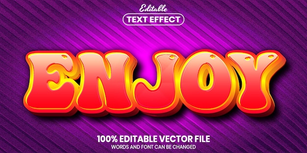 enjoytext, font style editable text effect