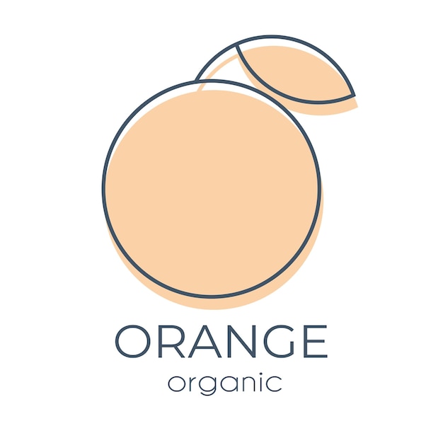 Enkel minimalistisch vectorontwerpelement Oranje