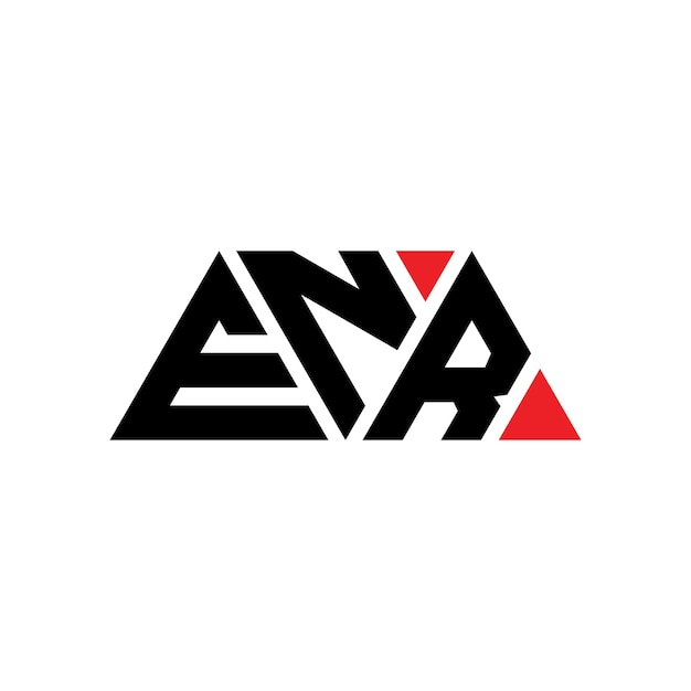 enr triangle letter logo design with triangle shape enr triangle logo design monogram enr triangle vector logo template with red color enr triangular logo simple elegant and luxurious logo enr