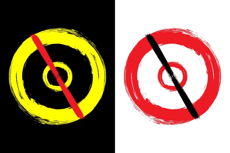 Vector enso zen stroke red circle japanese brush symbol vector illustration