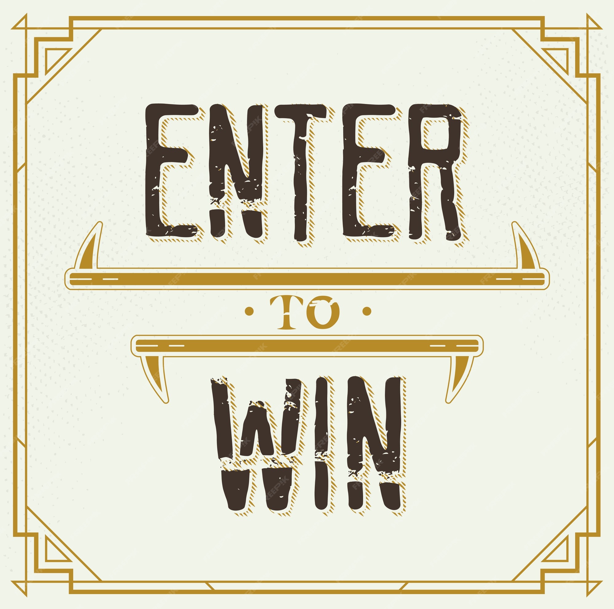 Premium Vector | Enter to Win Sign