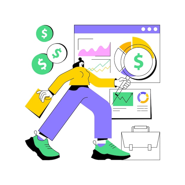 Enterprise accounting abstract concept vector illustration