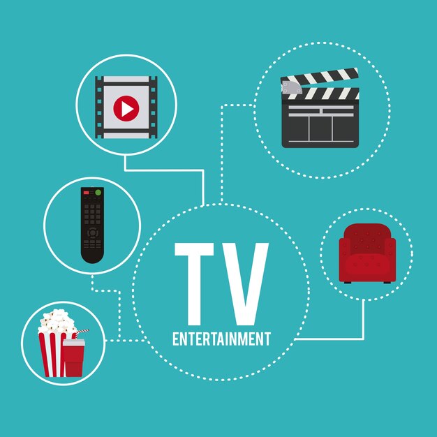 entertainment iconen ontwerp