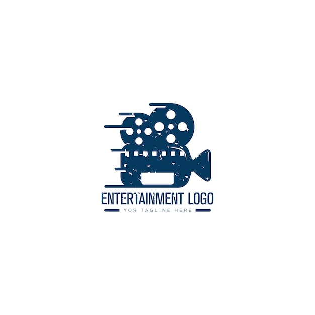 Entertainment video logo designs retro logo classic