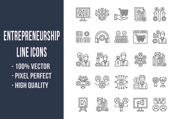 Entrepreneurship Line Icons