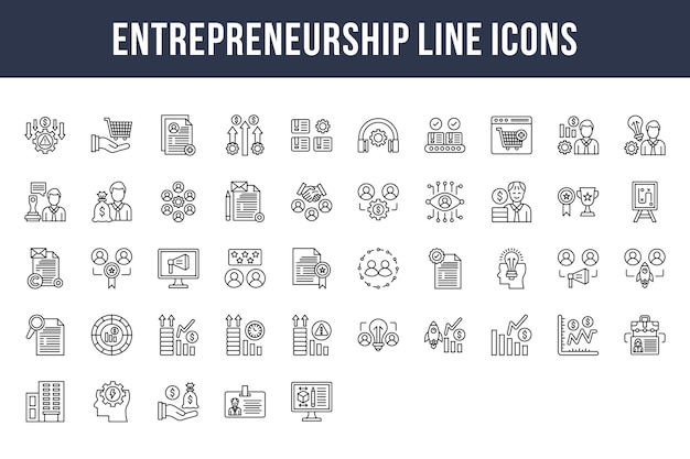 Entrepreneurship Line Icons