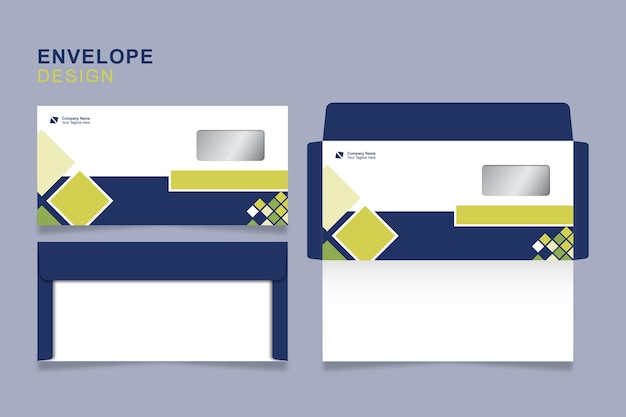 Envelope design template