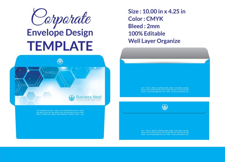 Vector envelope envelope design template