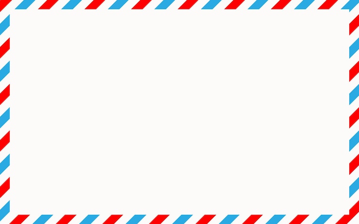 Vector envelope frame images with strips vector illustration