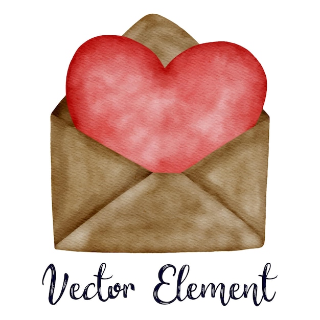 Envelope love heart