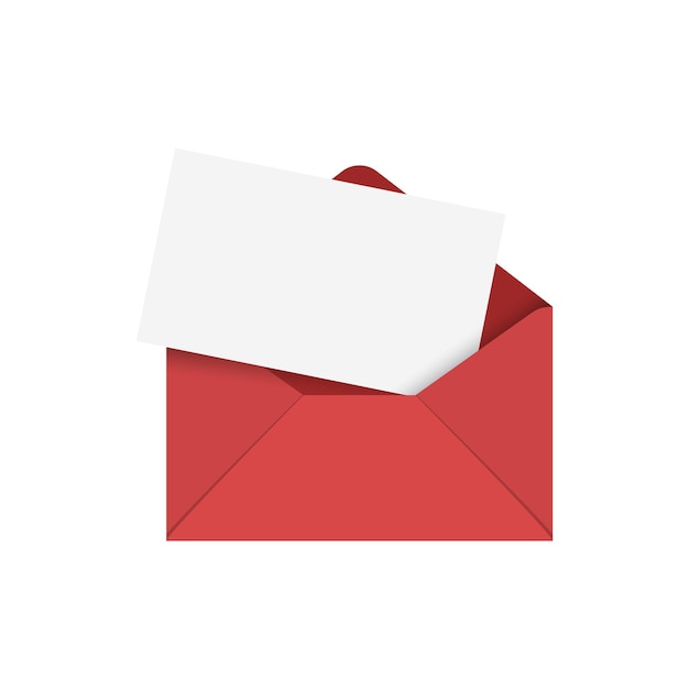 Envelope met lettericon in platte stijl E-mail document vector illustratie op geïsoleerde achtergrond Postkaart teken bedrijfsconcept