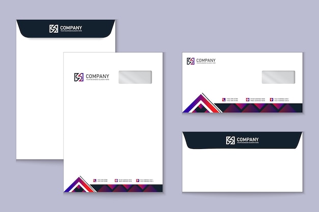 Envelope set designs for real estate company