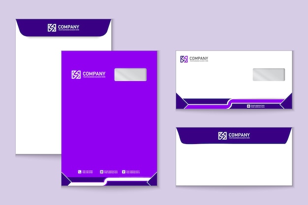 現代の企業向けの封筒セット