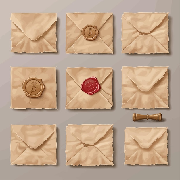 Envelope with letter mockup