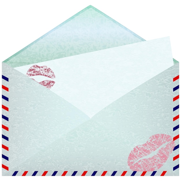 Envelope with paper sheet