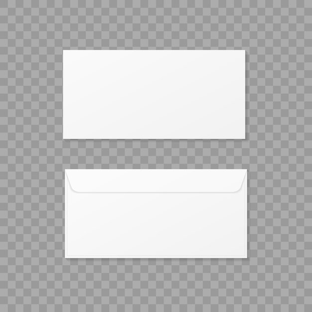Конверты на прозрачном фоне