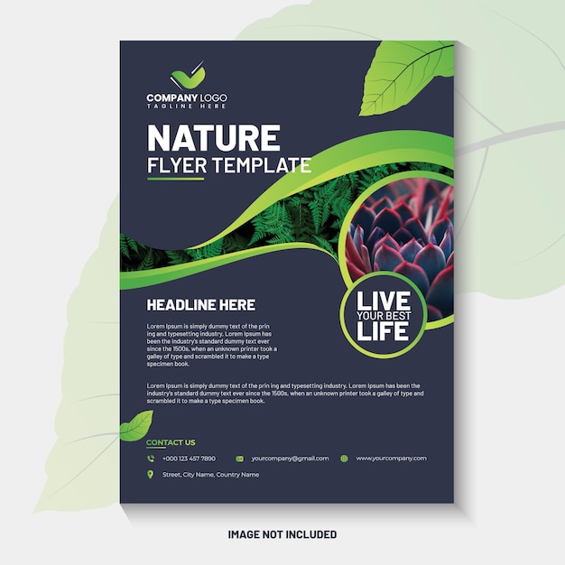 Vector environment flyer template